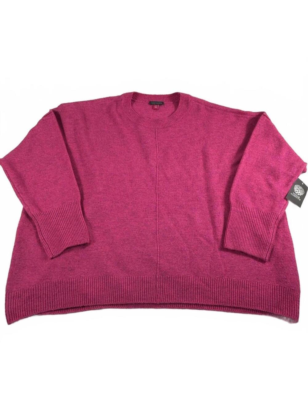 Vince Camuto Pink Oversized Crewneck Sweater Size XL NWT